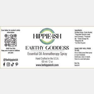 Earthy Goddess Label
